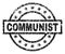 Grunge Textured COMMUNIST Stamp Seal