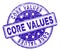 Grunge Textured CORE VALUES Stamp Seal