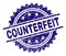 Grunge Textured COUNTERFEIT Stamp Seal