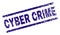 Grunge Textured CYBER CRIME Stamp Seal