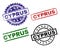 Grunge Textured CYPRUS Stamp Seals