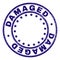 Grunge Textured DAMAGED Round Stamp Seal