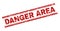 Grunge Textured DANGER AREA Stamp Seal