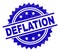 Grunge Textured DEFLATION Stamp Seal