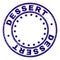 Grunge Textured DESSERT Round Stamp Seal