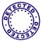 Grunge Textured DETECTED Round Stamp Seal