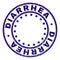 Grunge Textured DIARRHEA Round Stamp Seal