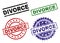 Grunge Textured DIVORCE Stamp Seals