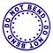 Grunge Textured DO NOT BEND Round Stamp Seal