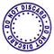 Grunge Textured DO NOT DISCARD Round Stamp Seal