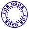 Grunge Textured FOR DOGS Round Stamp Seal