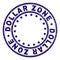 Grunge Textured DOLLAR ZONE Round Stamp Seal