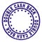 Grunge Textured DOUBLE CASH BACK Round Stamp Seal