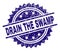 Grunge Textured DRAIN THE SWAMP Stamp Seal