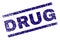 Grunge Textured DRUG Stamp Seal
