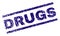 Grunge Textured DRUGS Stamp Seal