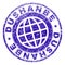 Grunge Textured DUSHANBE Stamp Seal