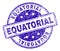 Grunge Textured EQUATORIAL Stamp Seal