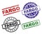 Grunge Textured FARGO Stamp Seals