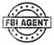 Grunge Textured FBI AGENT Stamp Seal