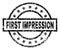 Grunge Textured FIRST IMPRESSION Stamp Seal