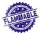 Grunge Textured FLAMMABLE Stamp Seal