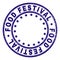 Grunge Textured FOOD FESTIVAL Round Stamp Seal