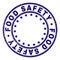 Grunge Textured FOOD SAFETY Round Stamp Seal