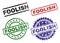 Grunge Textured FOOLISH Stamp Seals