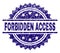 Grunge Textured FORBIDDEN ACCESS Stamp Seal