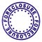 Grunge Textured FORECLOSURE Round Stamp Seal