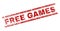 Grunge Textured FREE GAMES Stamp Seal