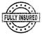 Grunge Textured FULLY INSURED Stamp Seal