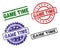 Grunge Textured GAME TIME Seal Stamps