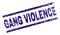 Grunge Textured GANG VIOLENCE Stamp Seal