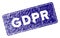 Grunge Textured GDPr Rectangle Stamp Seal