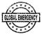 Grunge Textured GLOBAL EMERGENCY Stamp Seal