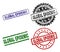 Grunge Textured GLOBAL EPIDEMIC Stamp Seals