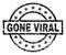 Grunge Textured GONE VIRAL Stamp Seal