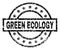 Grunge Textured GREEN ECOLOGY Stamp Seal