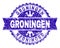 Grunge Textured GRONINGEN Stamp Seal with Ribbon