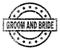 Grunge Textured GROOM AND BRIDE Stamp Seal