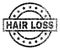 Grunge Textured HAIR LOSS Stamp Seal