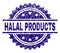Grunge Textured HALAL PRODUCTS Stamp Seal