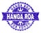 Grunge Textured HANGA ROA Stamp Seal with Ribbon