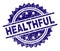 Grunge Textured HEALTHFUL Stamp Seal