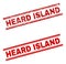 Grunge Textured HEARD ISLAND Stamp Seal