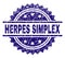 Grunge Textured HERPES SIMPLEX Stamp Seal