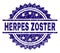 Grunge Textured HERPES ZOSTER Stamp Seal