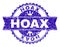 Grunge Textured HOAX Stamp Seal with Ribbon